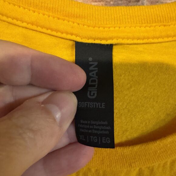 Midwestern State Women's XL Basketball T-Shirt SS Yellow Mustangs NCAA AAU Logo - Picture 3 of 7